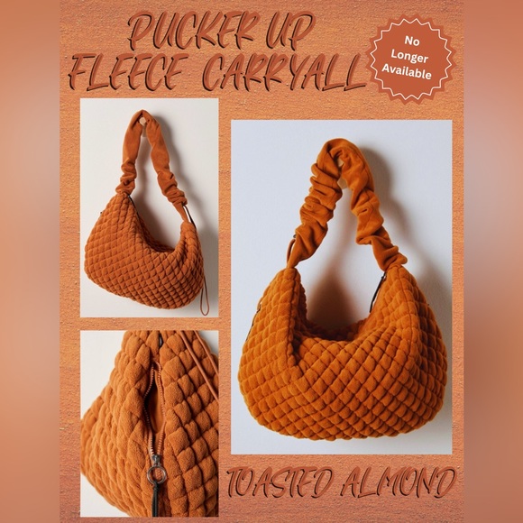 Free People Handbags - FP Movement x Free People Pucker Up Fleece Carryall in Toasted Almond